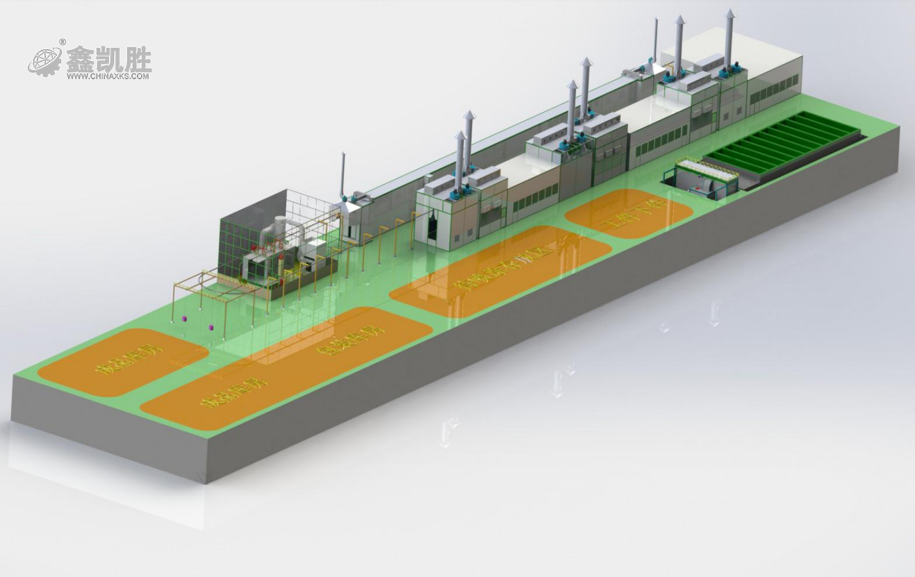 靜電噴涂設(shè)備流水線